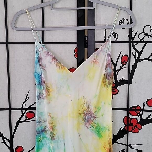 Dannijo Tye Dye Mini Slip Dress 100% Silk - Picture 4 of 9